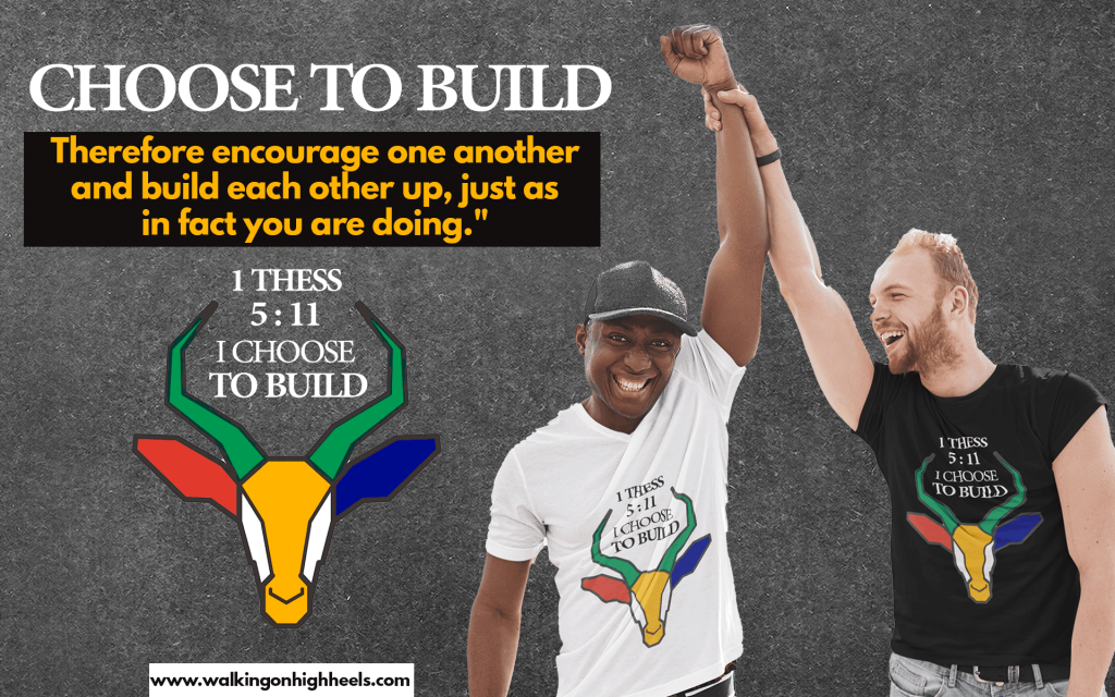 Choose to Build Africa. Walking on High Heels